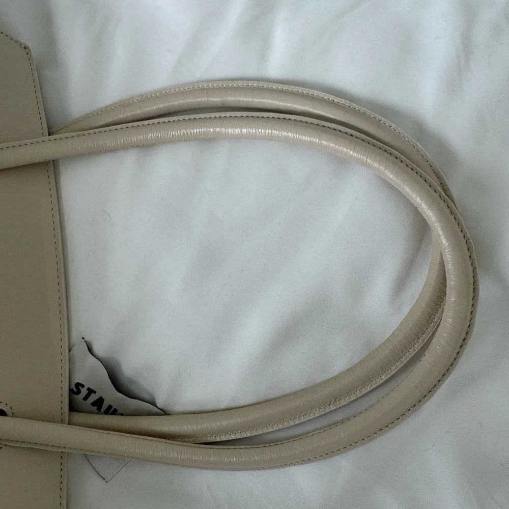 STAUD Cream Leather Shoulder Bag - Picture 8 of 11